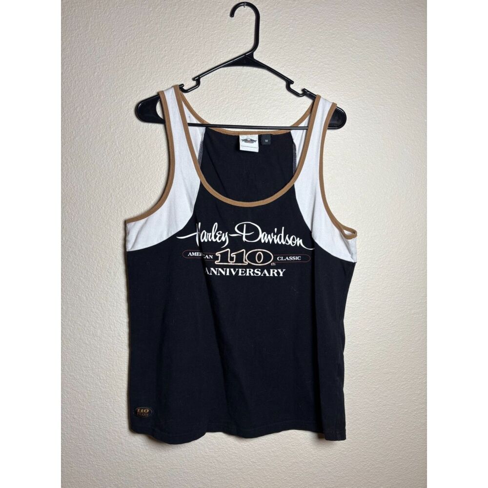 Vntg Y2K Harley Davidson Tank Top 110th Anniversary American Classic 2013 L 1W